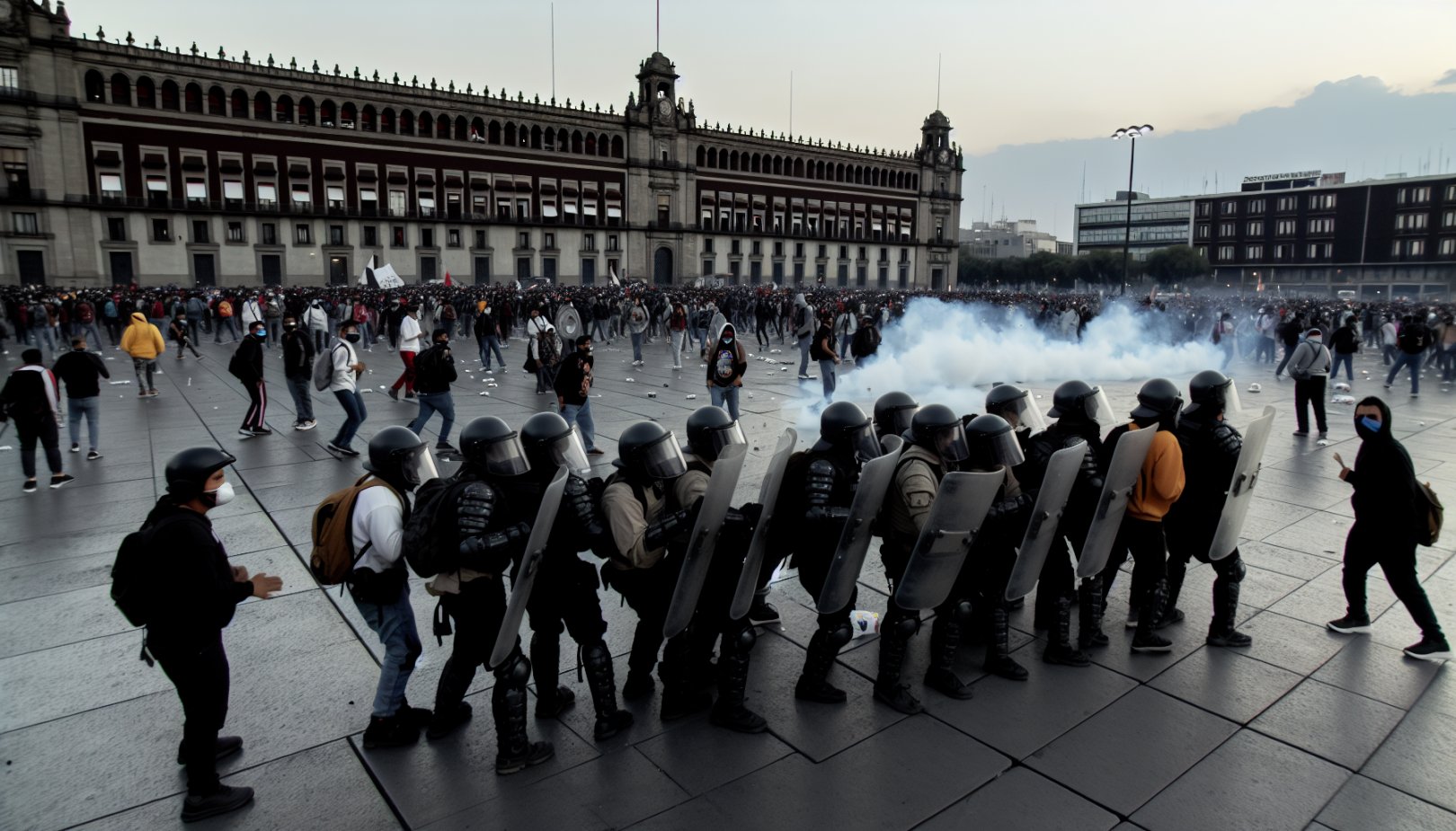 Voldelige protester i Mexico: Over 100 politifolk skadet i sammenstøt