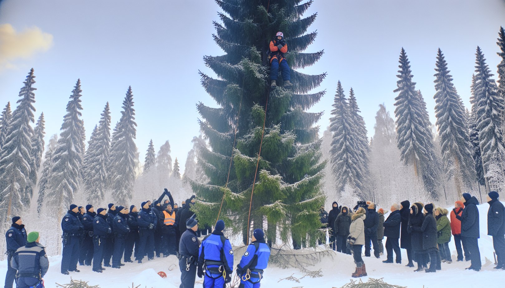 Klimaaktivist stopper felling av Oslo-treet i protest mot oljefelt