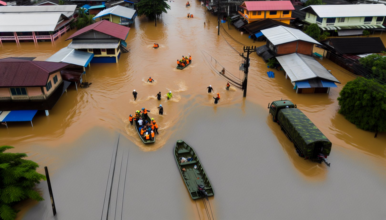 Ekstreme flommer i Sør-Thailand: 33 døde, millioner rammet